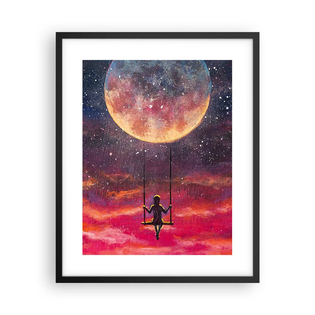 Poszter fehér keretben - Álmodozva - 40x50 cm