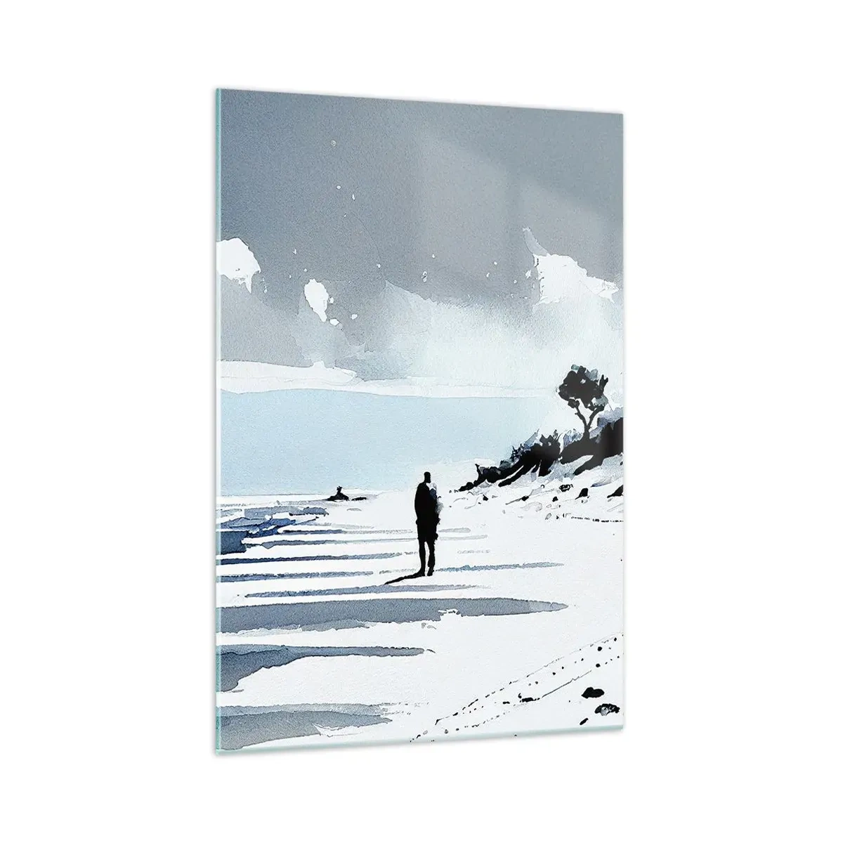 Üveg kép - Egyedül - 70x100 cm