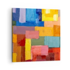 Vászonkép - Mindegyik más, mindegyik színes - 50x50 cm