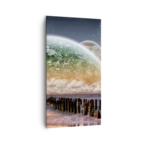 Vászonkép - És a világ kiemelkedett a vízből - 55x100 cm