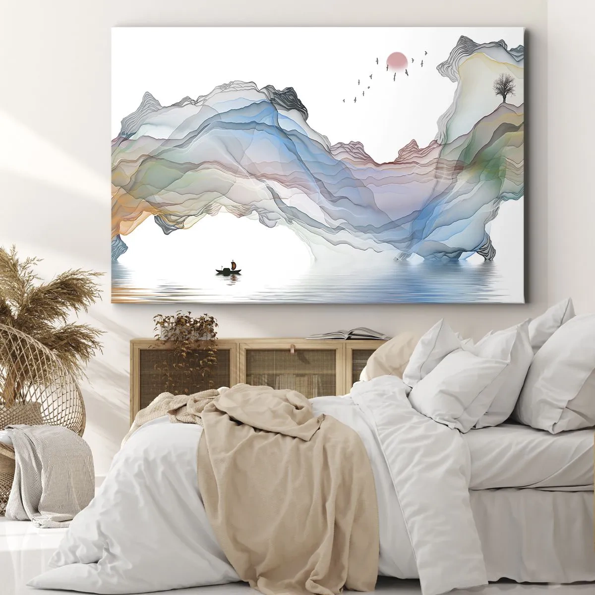 Vászonkép - A kristály hegyek felé - 120x80 cm