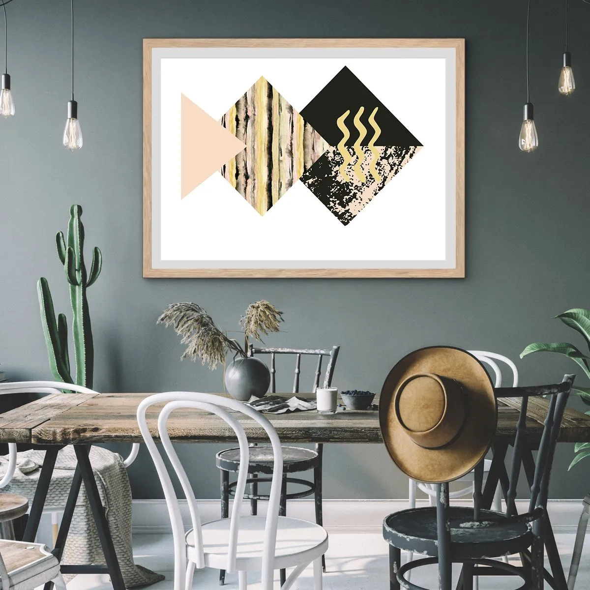 Poszter világos tölgy keretben - Nem olyan egyszerű - 50x40 cm