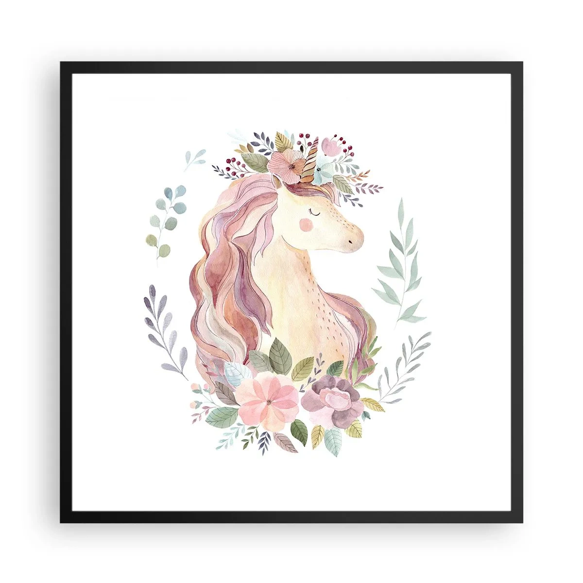 Poszter fehér keretben - Meghívás a tündérmesék világába - 60x60 cm