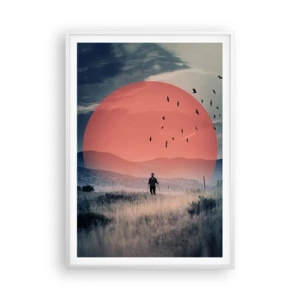 Poszter fekete keretben - Elemében - 70x100 cm