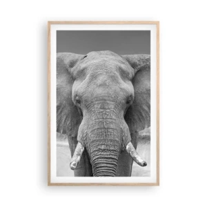 Poszter világos tölgy keretben - Üdv a világomban - 61x91 cm