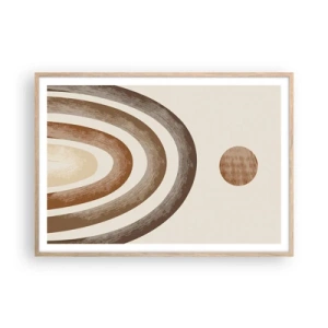 Poszter világos tölgy keretben - Egy messzi-messzi galaxisban - 100x70 cm