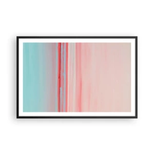 Poszter fehér keretben - Absztrakció hajnalban - 91x61 cm