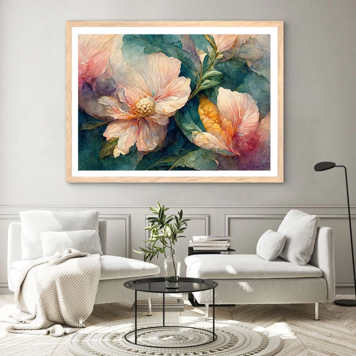 Poszter világos tölgy keretben - A nagyon finomság - 50x40 cm