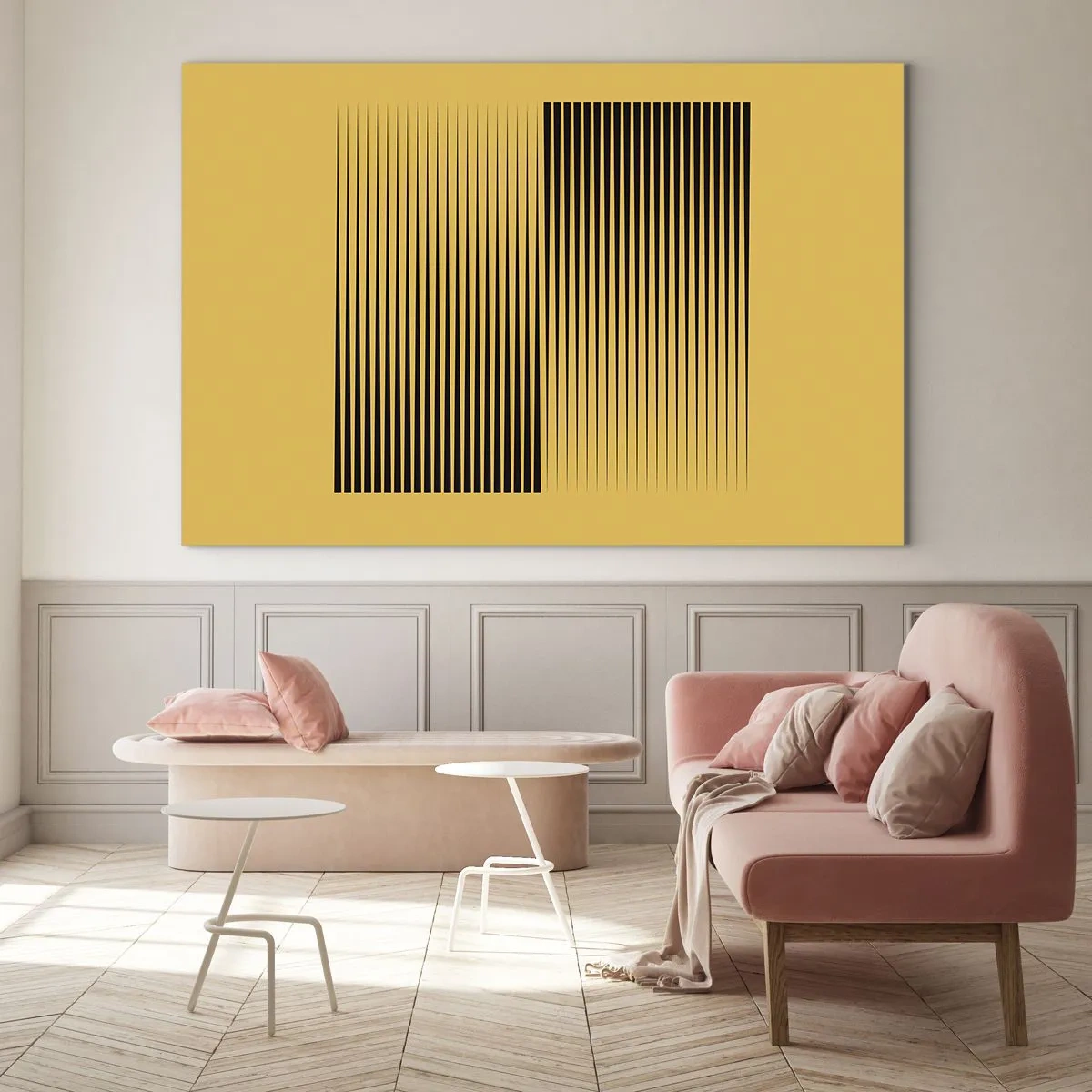 Üveg kép - Az ellentétek négyzete - 120x80 cm