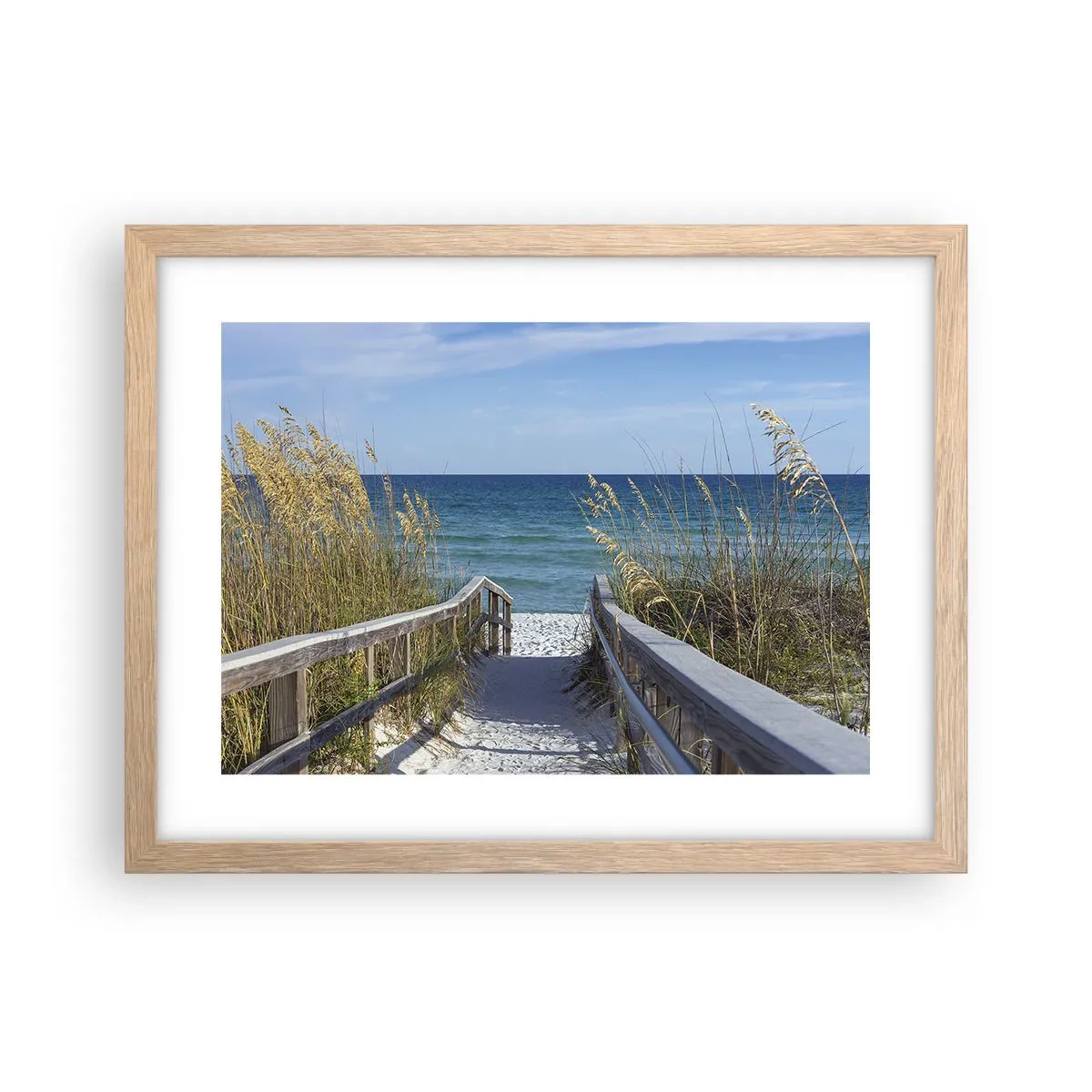 Poszter világos tölgy keretben - Napsütésben, szélben - 40x30 cm