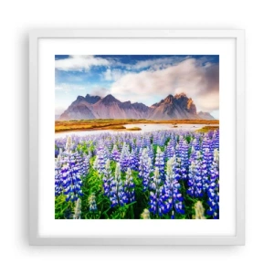 Poszter fekete keretben - Erő és szigorúság a szelídség mellett - 40x40 cm