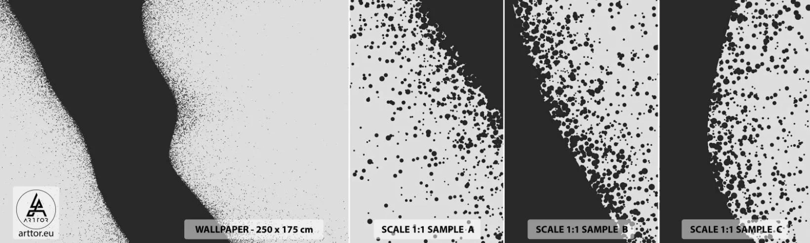 Fotótapéta Minta Standard Eco - Folyékony egyensúly - Absztrakció, Darab, Minimalizmus - 100x30 cm