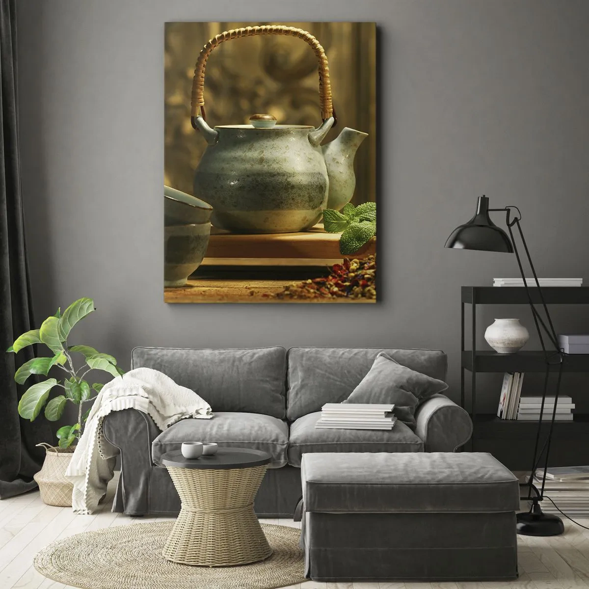 Vászonkép - Szerződés a tea ivásról - 50x70 cm