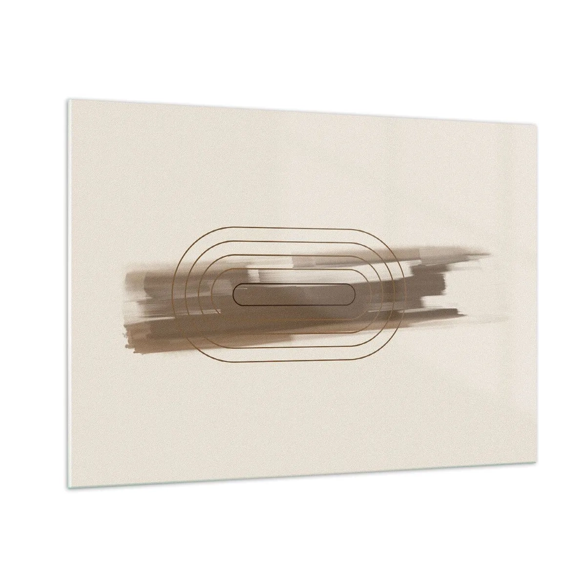 Üveg kép - Szürke fuvallat - 100x70 cm