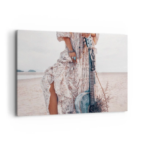 Vászonkép - Hippik az úton - 120x80 cm