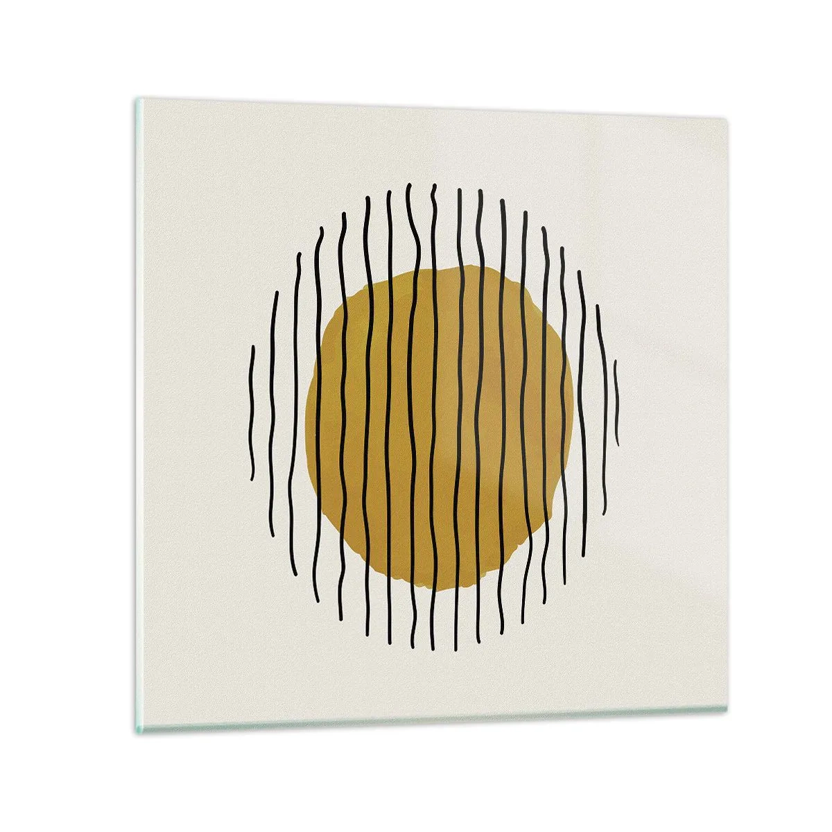 Üveg kép - A hőtől remegő absztrakció - 40x40 cm