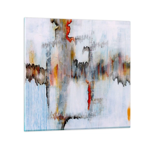 Üveg kép - Egy bottal a vízen - 30x30 cm