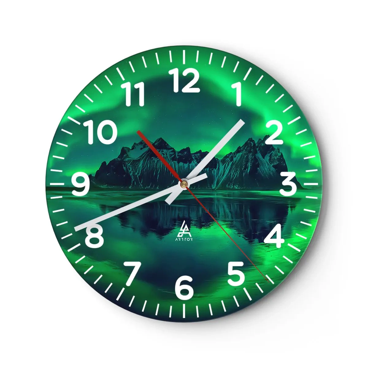 Falióra, Óra - A sarki fény karjaiban - 30x30 cm