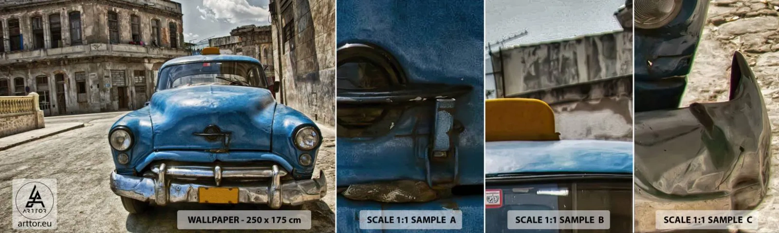 Fotótapéta Minta Standard Eco - Ami régi az szép - Autóipari, Autó, Taxi - 100x30 cm