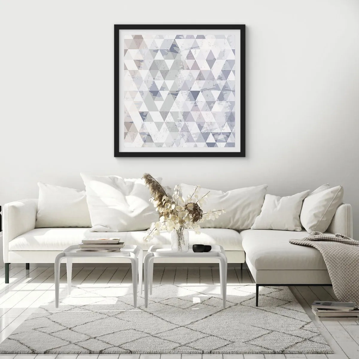 Poszter fehér keretben - Hármas ritmusban - 60x60 cm