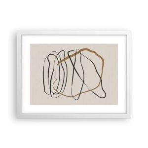 Poszter fekete keretben - Kompozíció - birtokló tánc - 40x30 cm