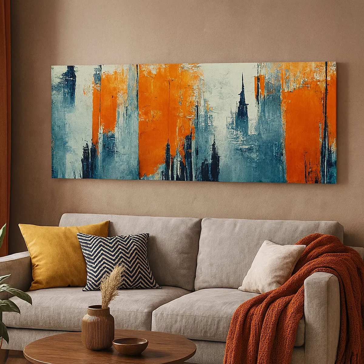 Vászonkép - Kortárs tájkép - 30x30 cm