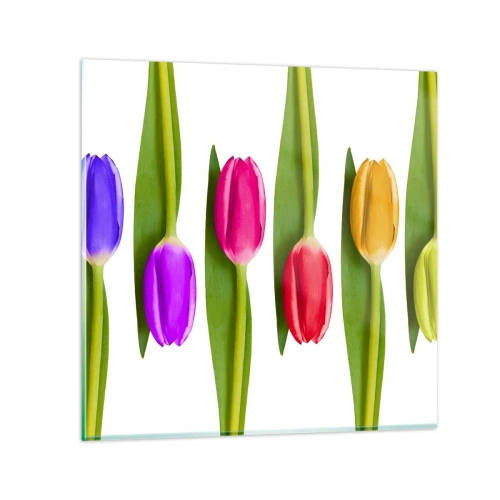 Üveg kép - Szivárvány kompozíció - 60x60 cm