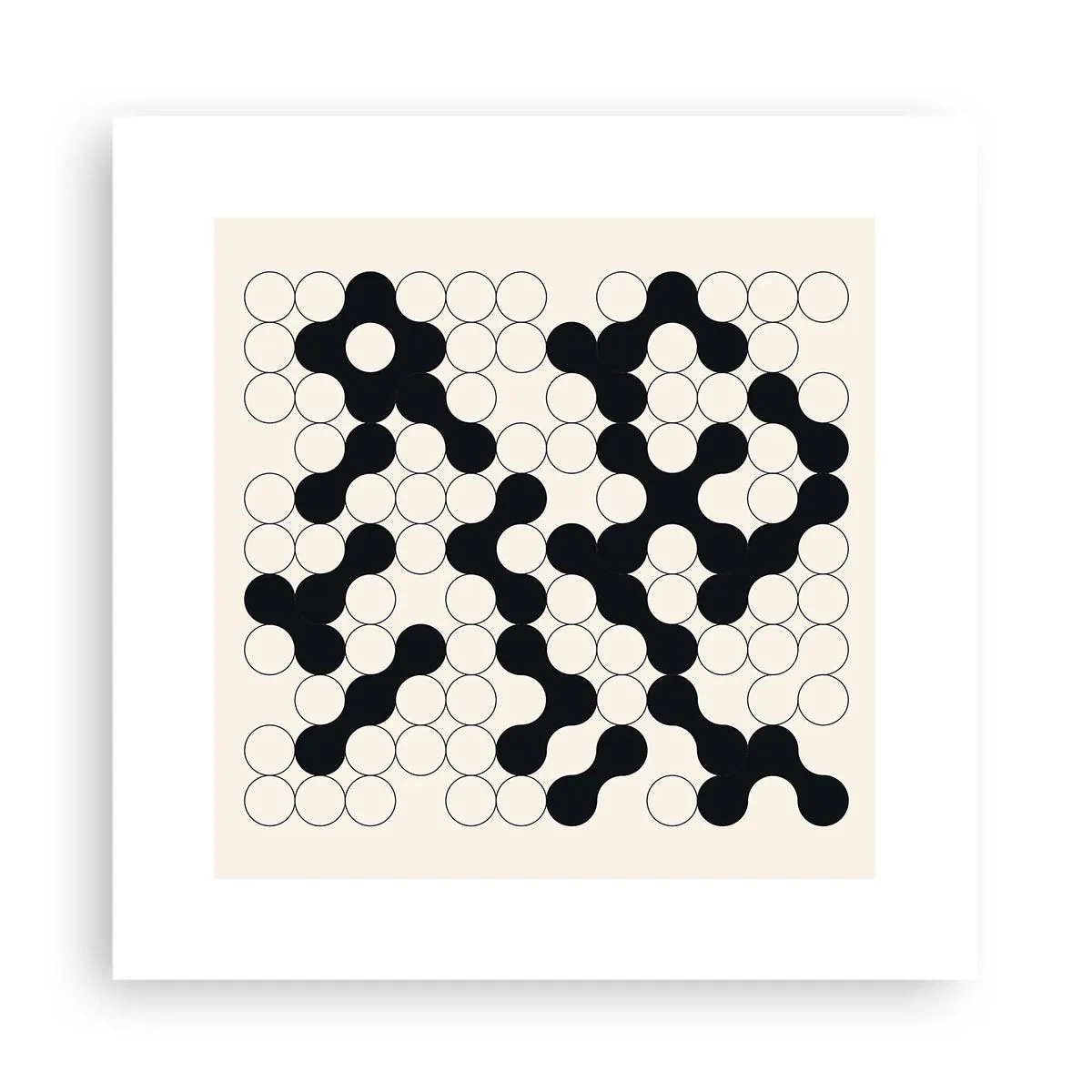 Poszter - Kínai játék - variáció - 30x30 cm