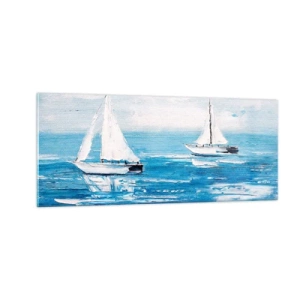 Üveg kép - Egy barátoddal az oldaladon - 100x40 cm