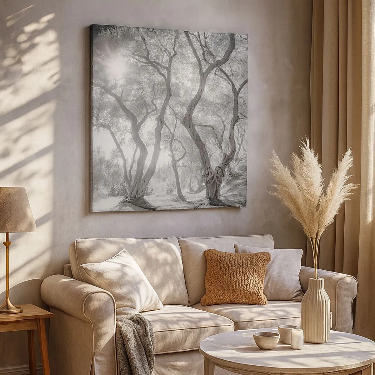 Vászonkép - Egy olajfaligetben - 30x30 cm