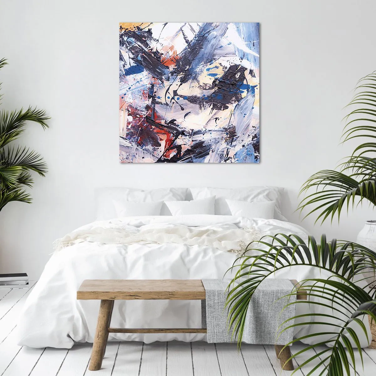 Vászonkép - Őrült absztrakt tánc - 50x50 cm