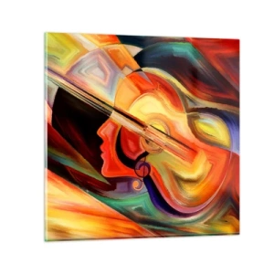 Üveg kép - Minden stimmel - 40x40 cm