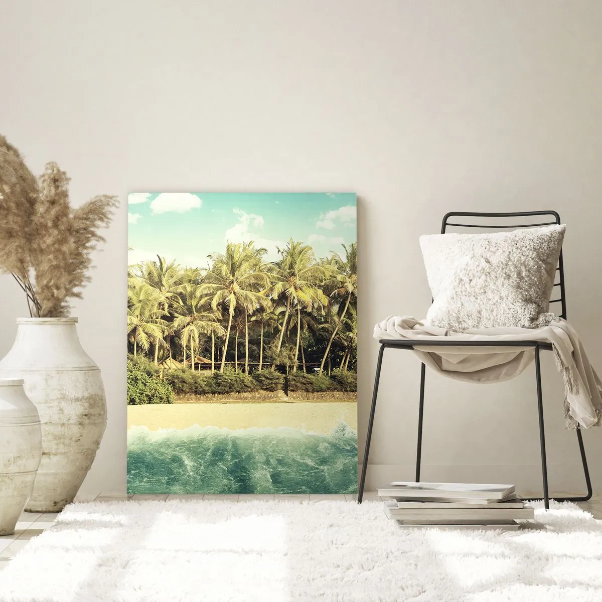 Üveg kép - Talán itt? - 50x70 cm