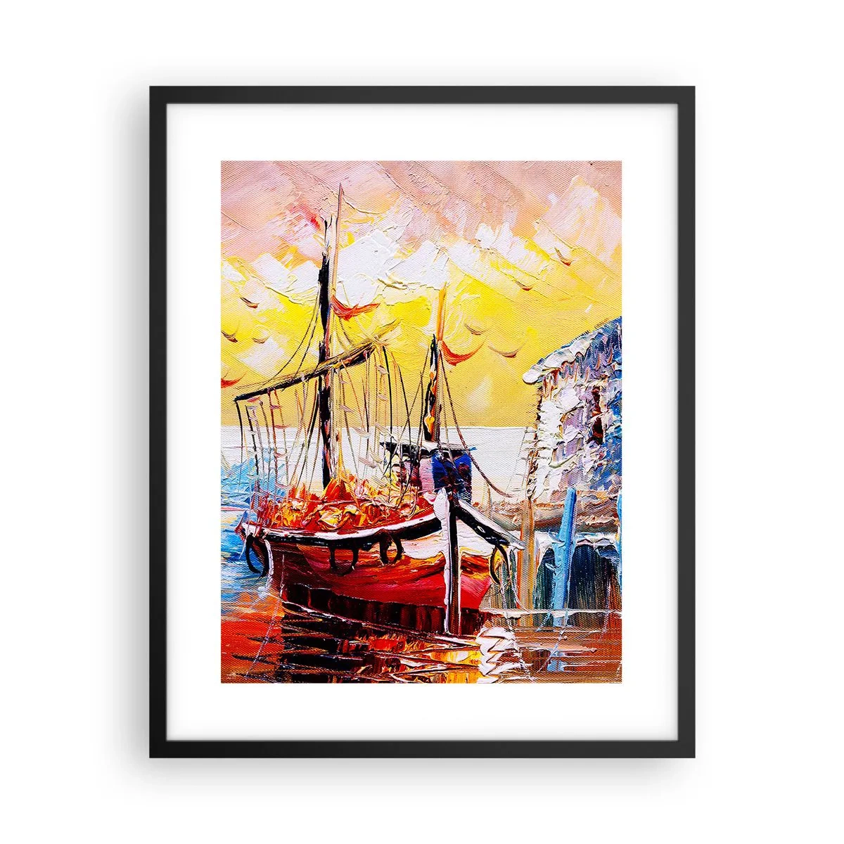 Poszter fehér keretben - Boldog visszatérés - 40x50 cm