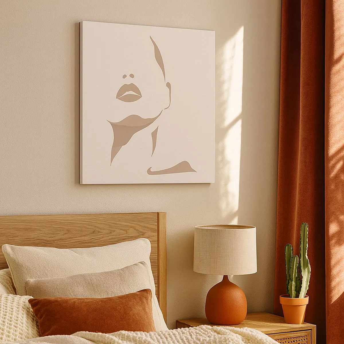 Vászonkép -  Fényből és árnyékból létrehozott - 30x30 cm