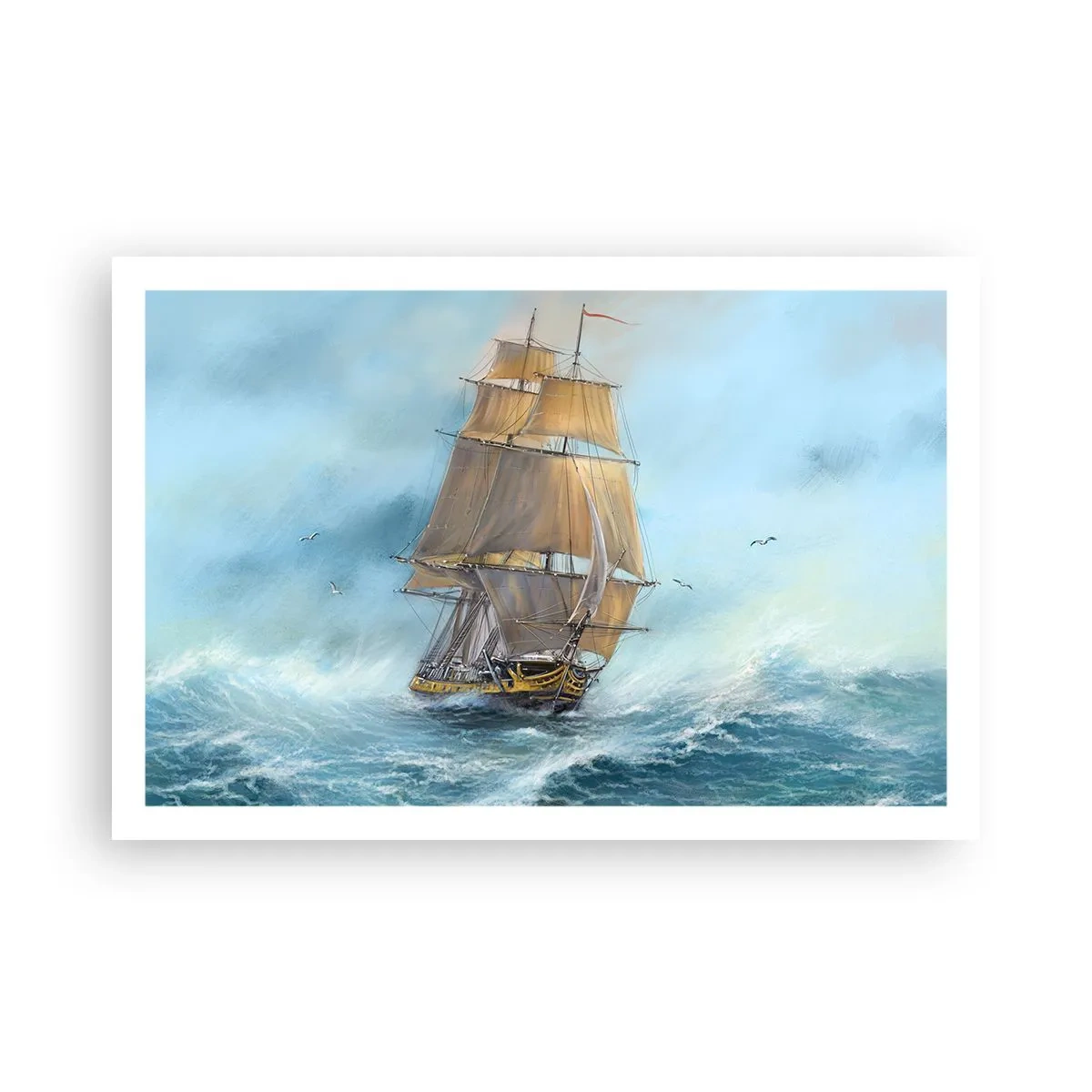 Poszter - A hullámok hullámzása - 91x61 cm