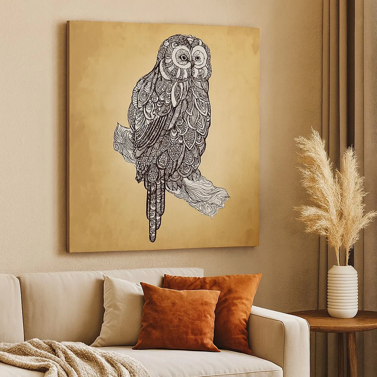 Vászonkép - A bölcsesség bonyolult díszei - 30x30 cm