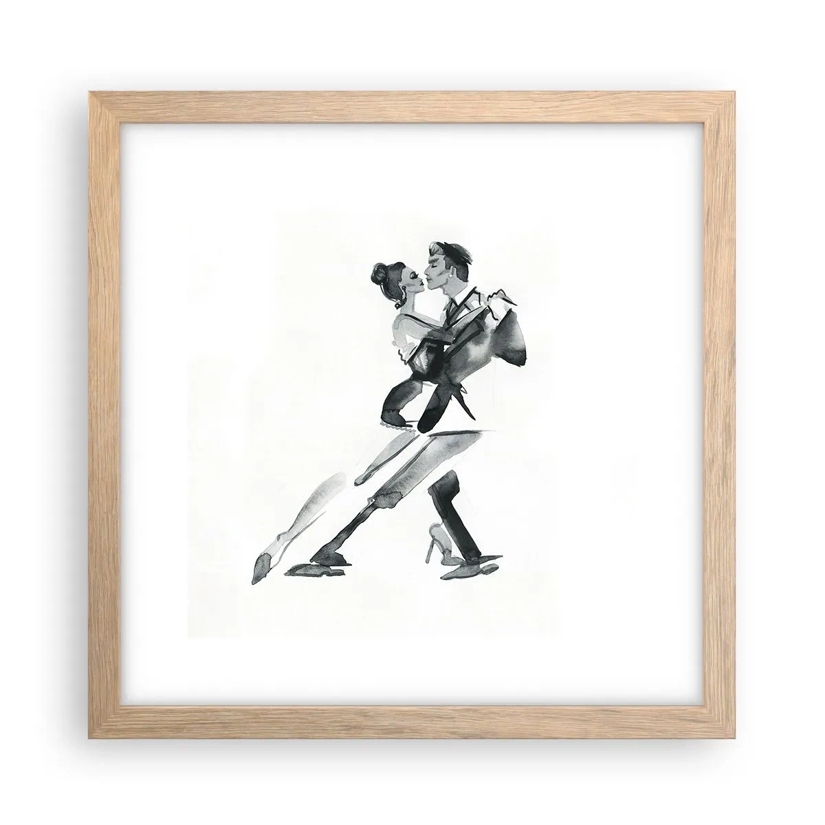 Poszter világos tölgy keretben - Egy ütemben - 30x30 cm