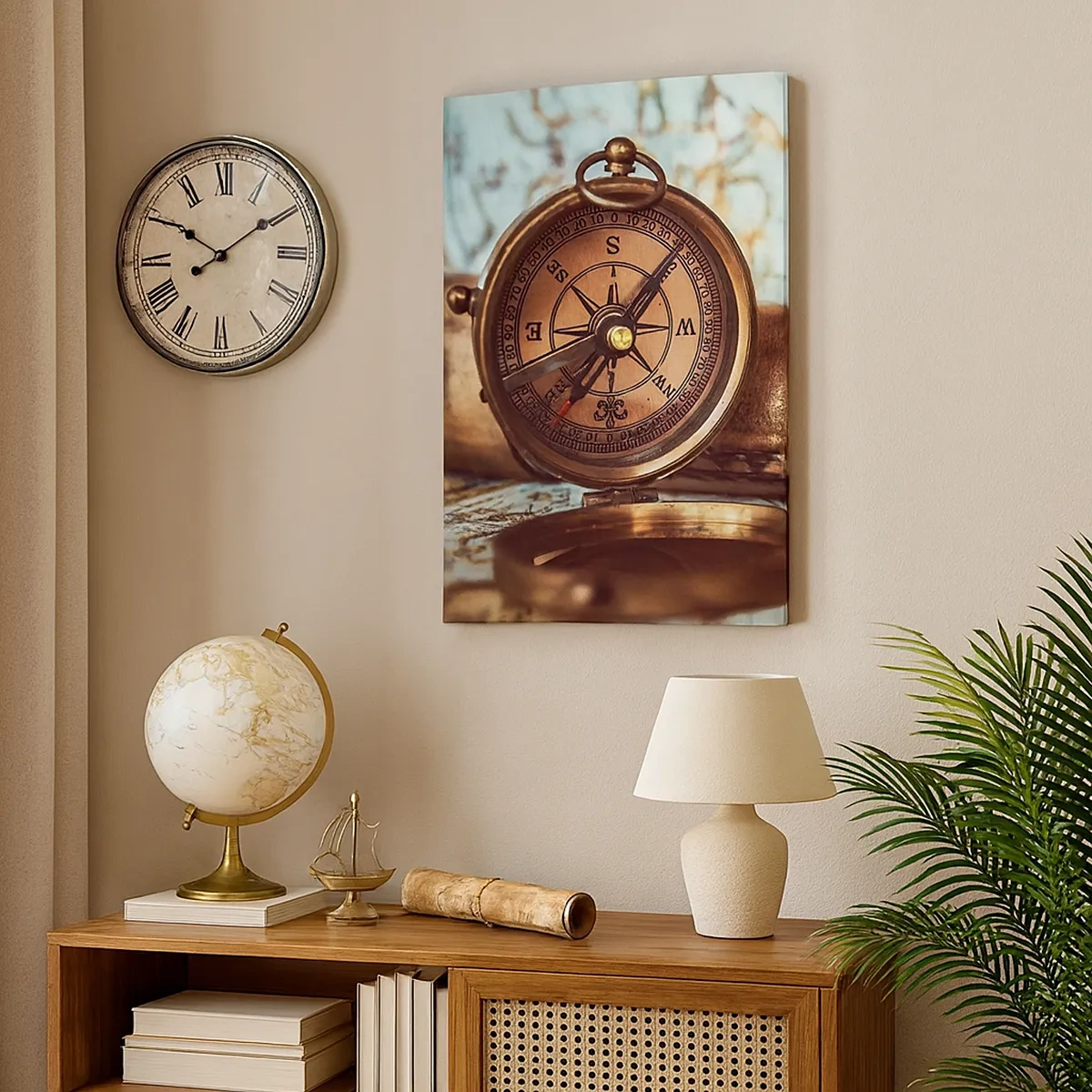 Vászonkép - Kalóz kaland vár a Karib-térségben - 50x70 cm