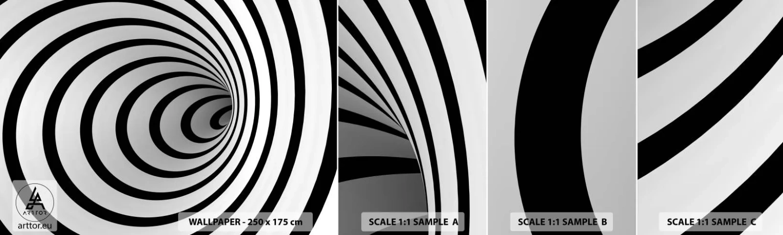 Fotótapéta Minta Standard Eco - Te sem tudsz ellenállni? - Absztrakció, 3D, Örvény - 100x30 cm