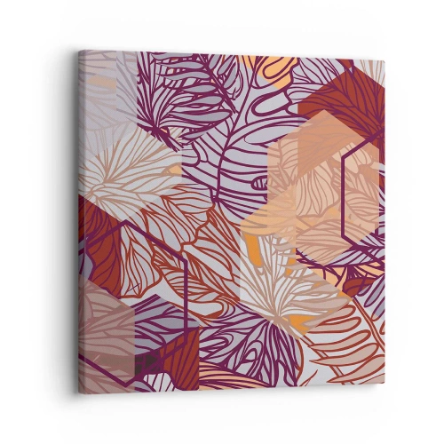 Vászonkép - Lehetetlen kapcsolat a geometria és a természet között - 30x30 cm