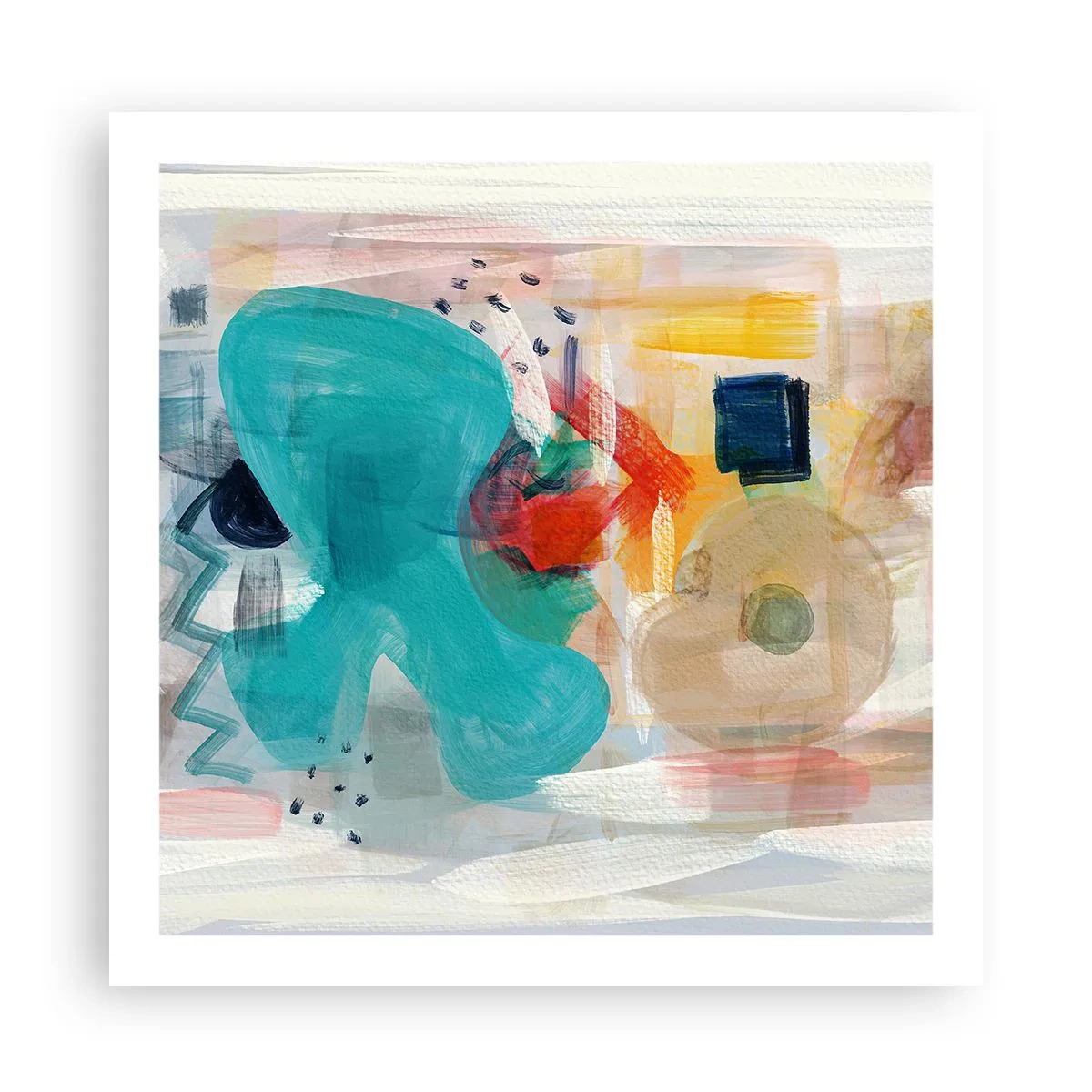 Poszter - Színes játék - 60x60 cm