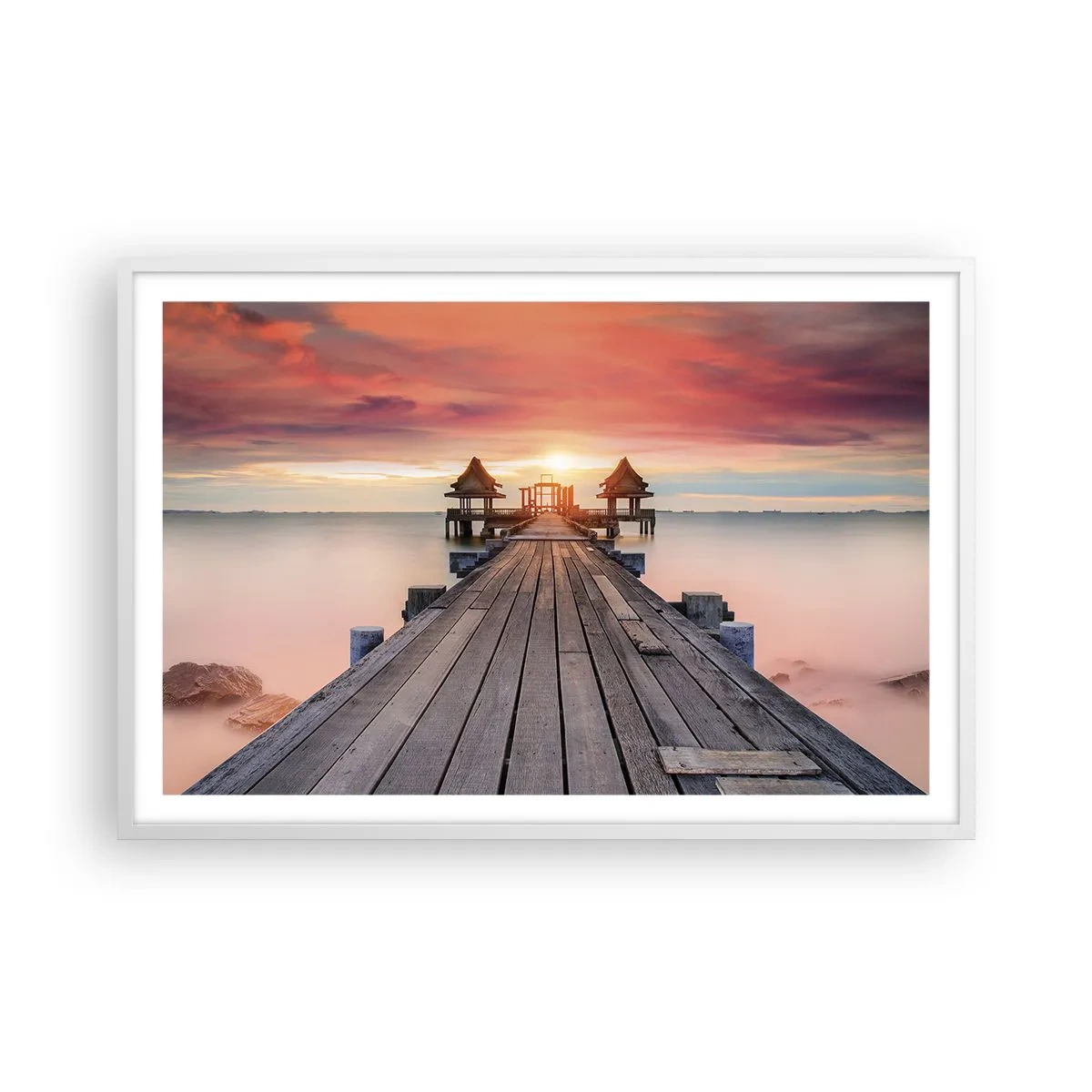 Poszter fekete keretben - Nyugat keleten - 91x61 cm