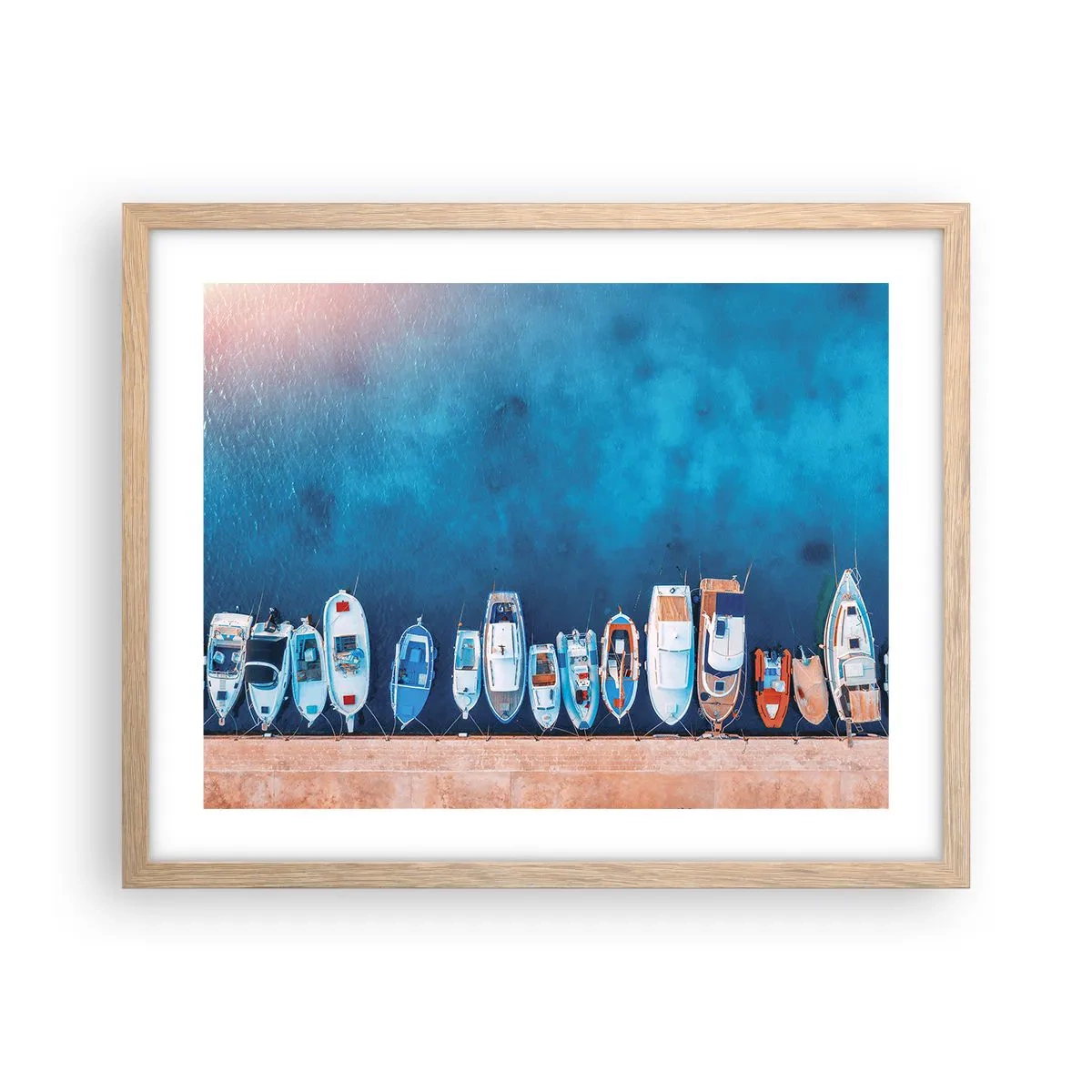 Poszter világos tölgy keretben - Egy sorban - 50x40 cm