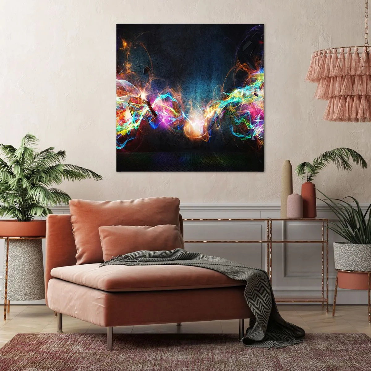 Vászonkép - Vígan a sötét ellen - 60x60 cm