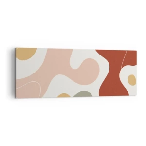 Vászonkép - Pöttyök vagy hullámok? - 140x50 cm