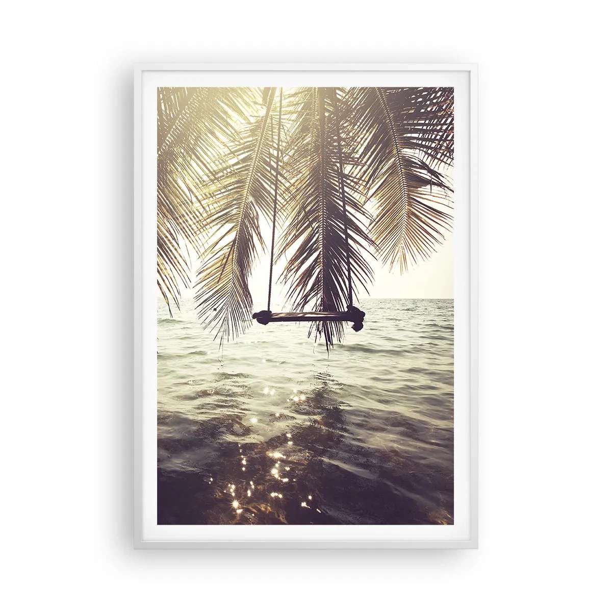 Poszter fekete keretben - Tetszés szerint hintázhat a felhők között - 70x100 cm