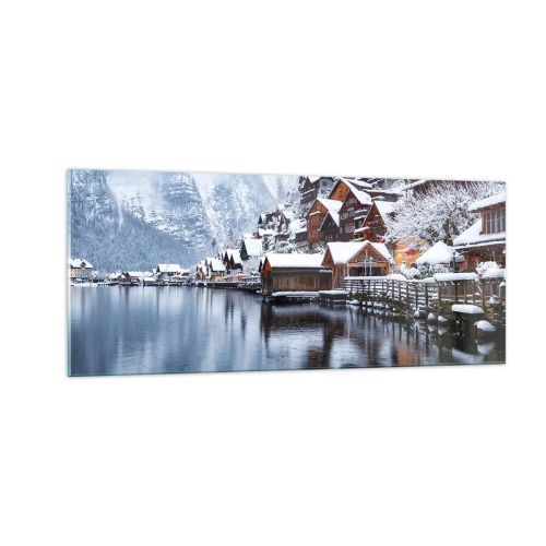 Üveg kép - Téli díszben - 100x40 cm