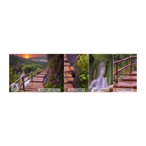 Fotótapéta Minta Standard Eco - Hihetetlen szépség - Tájkép, Vízesés, Horvátország - 100x30 cm