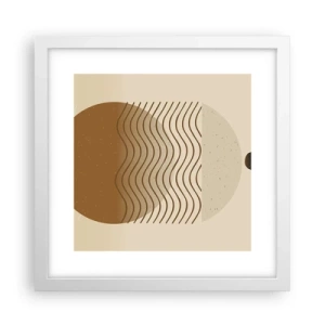 Poszter fekete keretben - A geometriai formák eredetéről - 30x30 cm